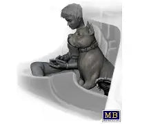 Master Box Ltd 1/24 Truckers series Kit #5 Joni (Lookout) Johnson & her dog Maxx (MB24045)