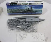 Aoshima 1/700 Full Hull Model Japanese Battleship Mutsu 1942 w/Metal Barrel (3600)