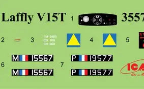 ICM 1/35  Laffly V15T WWII French Artillery Towing Vehicle (35570)