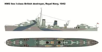 IBG 1/700 HMS Ilex 1942 British I-class destroyer  (70011)