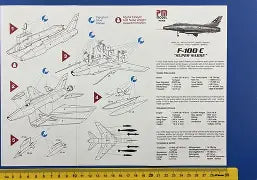 PM Model 1/72 F-100 C North American Super Sabre (PM-402)