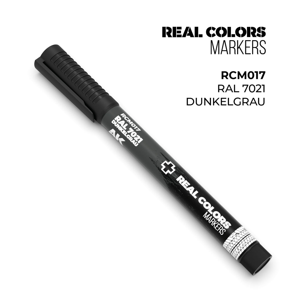 AK Real Colour Marker Paint Pen RAL 7021 Dunkelgrau (AK-RCM017) — by AK Interactive — New — Acrylic Paint, Scale Modelling — image 2 of 2