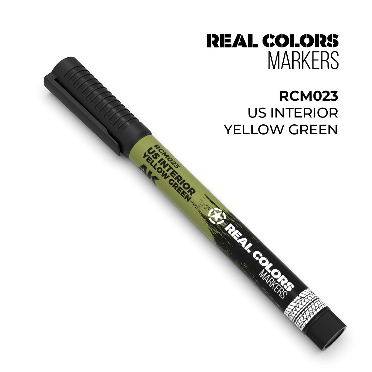 AK Real Colour Marker Paint Pen US Interior Yellow Green (AK-RCM023)