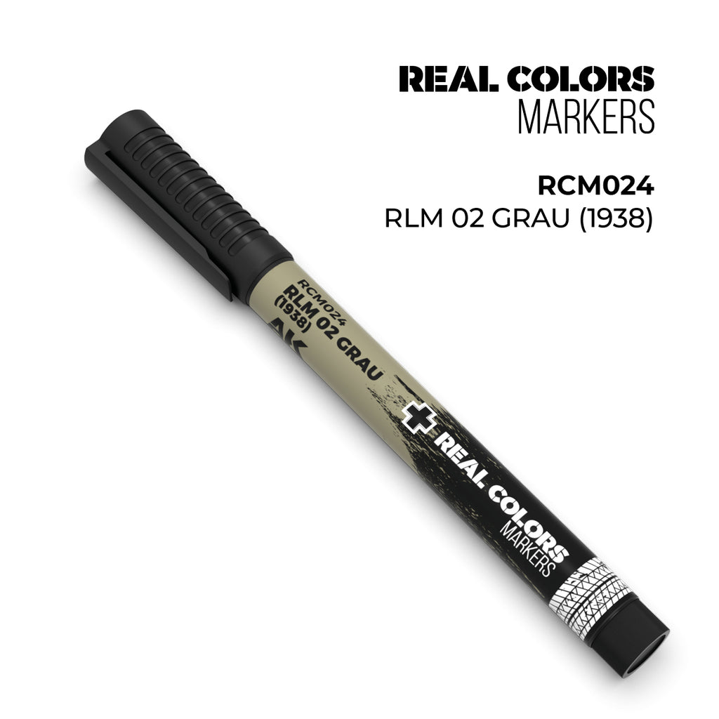AK Real Colour Marker Paint Pen RLM 02 Grau (1938) (AK-RCM024) — by AK Interactive — New — Acrylic Paint, Scale Modelling — image 2 of 2