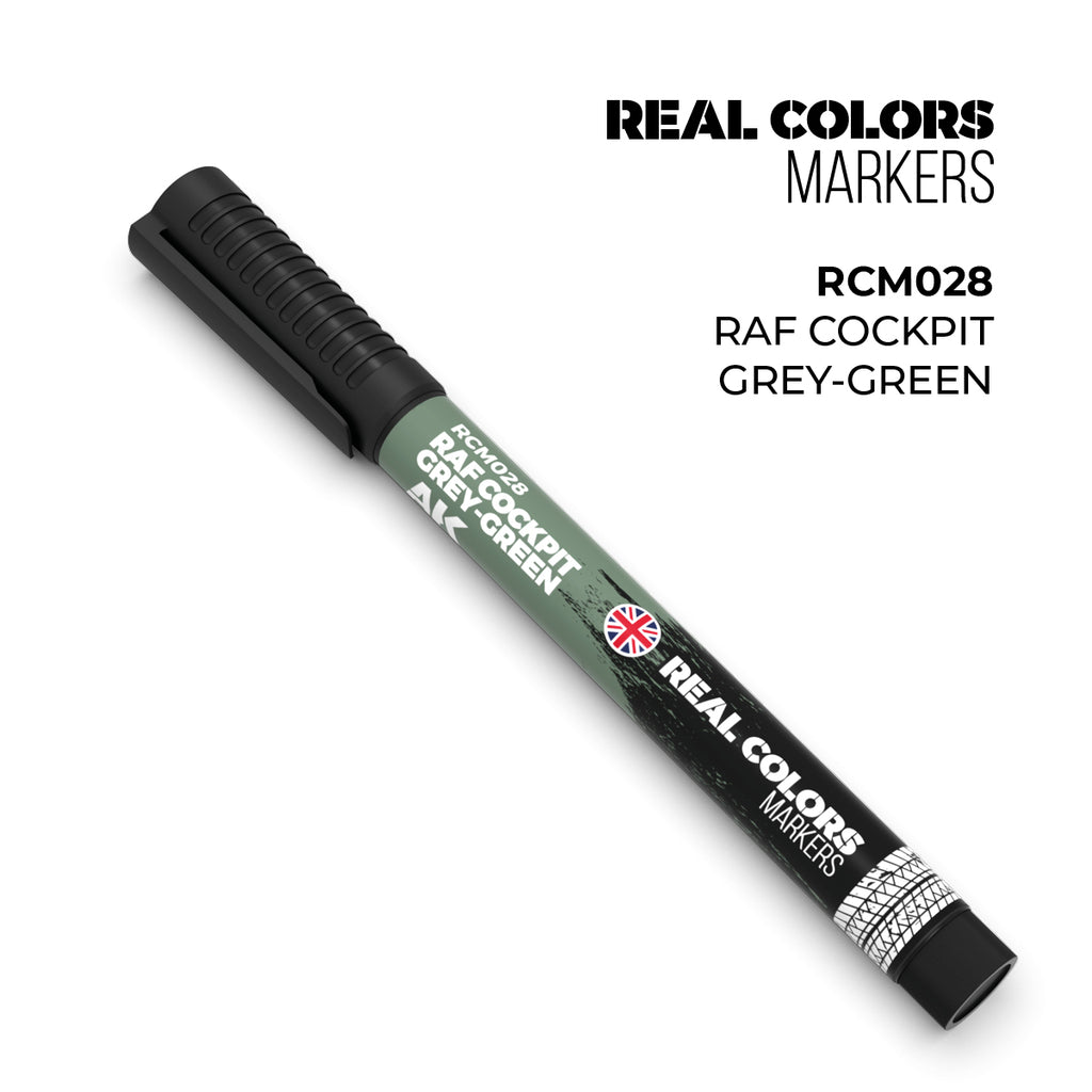 AK Real Colour Marker Paint Pen RAF Cockpit Grey-Green (AK-RCM028) — by AK Interactive — New — Acrylic Paint, Scale Modelling — image 2 of 2