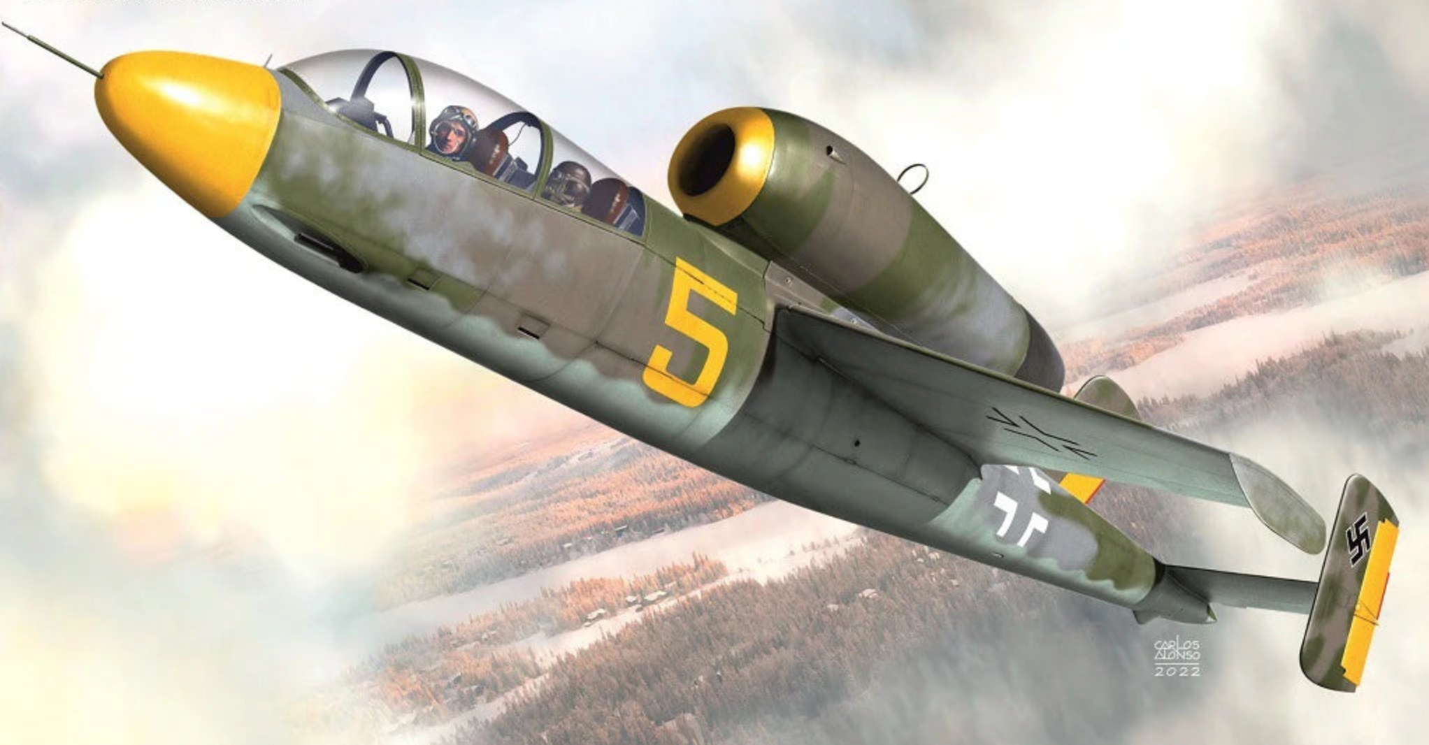 AZmodel 1/72 Heinkel He 162S-2 "Trainer Jet" (AZ 7838)