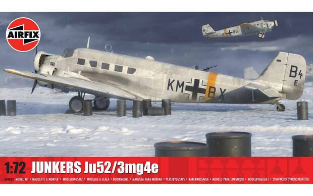Airfix 1/72 Junkers Ju52/3mg4e (A08022)