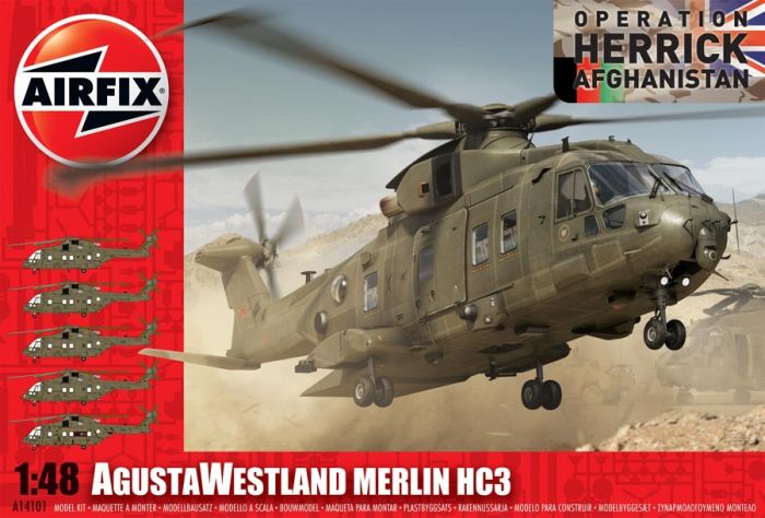 Airfix 1/48 AgustaWestland Merlin HC3 Operation Herrick Afghanistan (A14101)