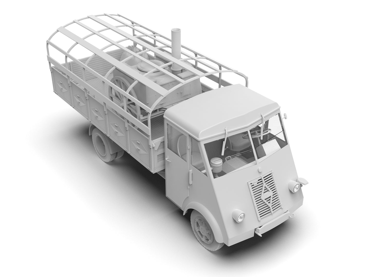 ICM 1/35 WWII German mobile field kitchen AHN 'Gulaschkanone' (35415)