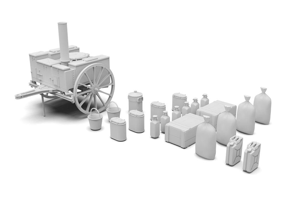 ICM 1/35 WWII German mobile field kitchen AHN 'Gulaschkanone' (35415)