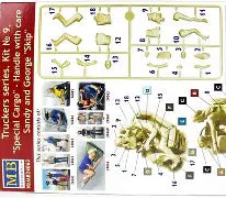 Master Box Ltd 1/24 "Special Cargo" Handle with care Sandy and George "Skip" (Truckers series Kit No. 9) (MB24062)
