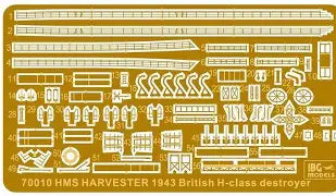 IBG 1/700 HMS Harvester 1943 British H-class destroyer (70010)