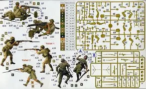 Master Box Ltd 1/35 North Africa Desert Battle Series, WWII era Vickers Machine Gun Team (MB3597)