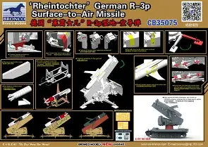 Bronco Models 1/35 Bronco Models 1/35 German Rheinmetall "Rheintochter" R-2 Anti-Aircraft Missiles and Launcher (35050)