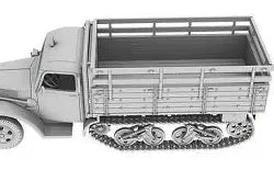 IBG 1/72  V3000S/SSM Maultier German Half Track with tall cargo bed and tarpaulin (72074)