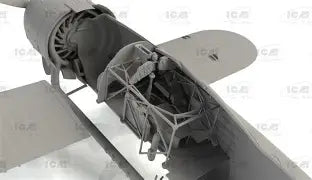 ICM 1/32 Fiat CR.42 LW with German Pilots (32022)