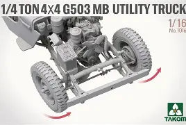 Takom 1/16 ¼-ton 4×4 G503 MB Utility Truck (1016)