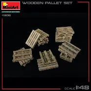 MiniArt 1/48 Wooden Pallet Set Accessories And Figures Series (49016)
