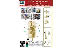 Master Box Ltd 1/24 Truckers Series Mindy "Looking for a long haul partner" (MB24061)