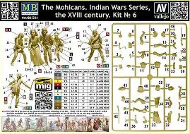 Master Box Ltd 1/35 The Mohicans. Indian wars series, XVIII century, kit № 6 (MB35234)