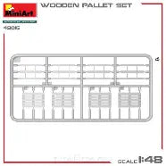 MiniArt 1/48 Wooden Pallet Set Accessories And Figures Series (49016)