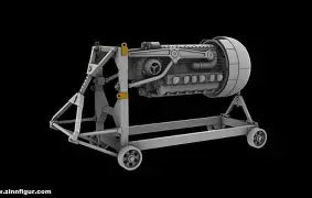 IBG 1/72 Luftwaffe Starter car & Transport Crate for engine (Jumo 213 included) (72547)
