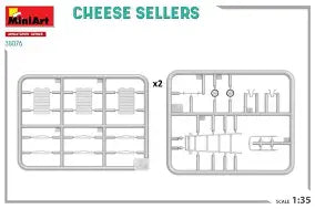 MiniArt 1/35 Miniature Series Cheese Sellers (38076)