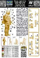 Master Box Ltd 1/35 Desert Battle Series. Kit No 1 Skull Clan - Long-distance raid.  An old raider. Vadim.  (MB35213)