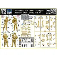 Master Box Ltd 1/24 Modern War Series, kit No 1 "Our route has been changed!" (MB24068)