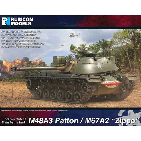 Rubicon Models 1/56 M48A3 Patton/M67A2 'Zippo' Main battle tank (280141)