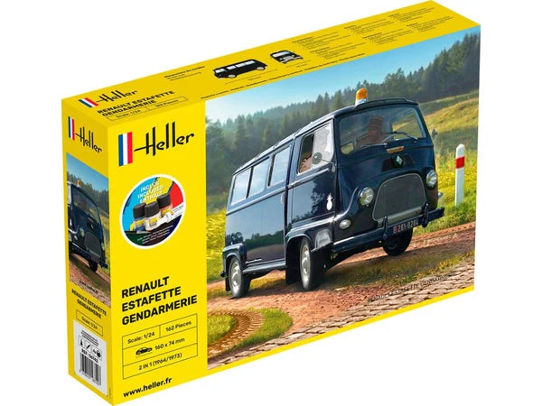 Heller 1/24 Renault Estafette Gendarmerie Starter Kit (56742)