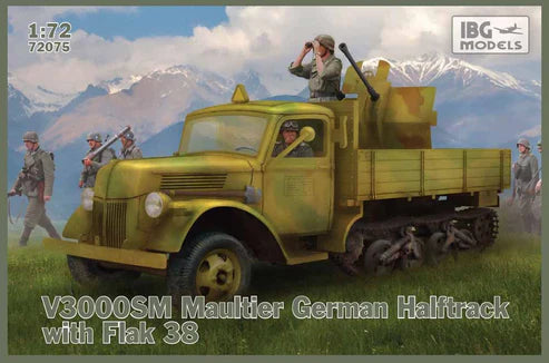 IBG 1/72 V3000SM Maultier German Halftrack with Flak 38 (72075)