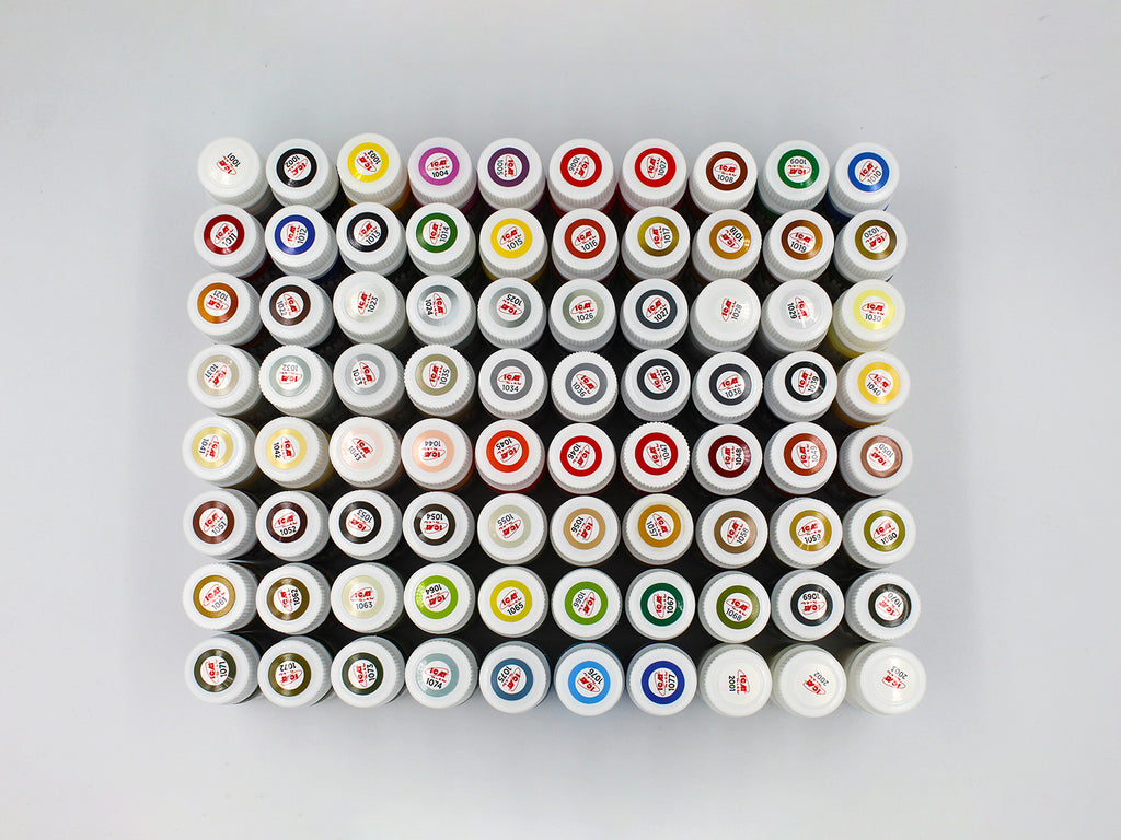 ICM #3004 80 x set acrylic paint bottle 12ml lids
