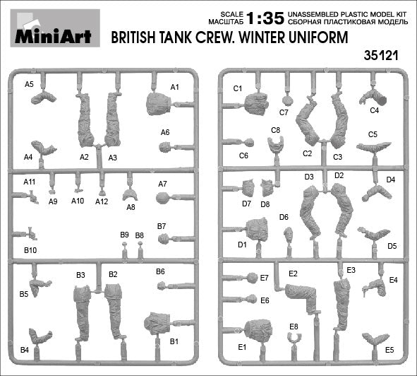 MiniArt 1/35 British Tank Crew Winter Uniform (35121)