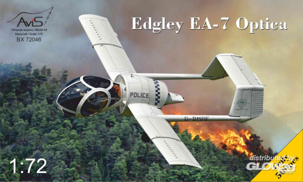 Avis 1/72 Edgley EA-7 Optica Police (BX 72046) — New — Aircraft, Civil Aviation