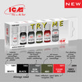 ICM Acrylic Paint Set Basic Acrylic Colours (3020)