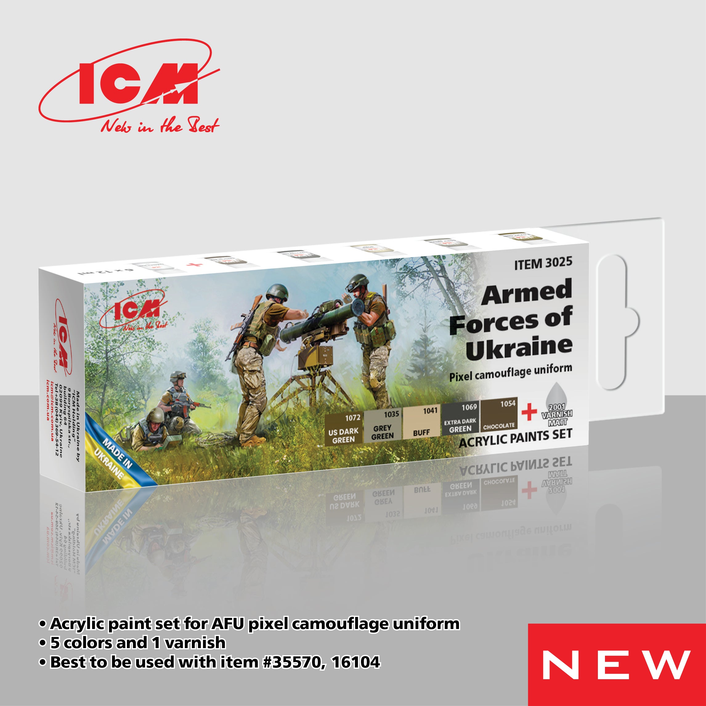 ICM Acrylic Paint Set Armed Forces of Ukraine (3025)