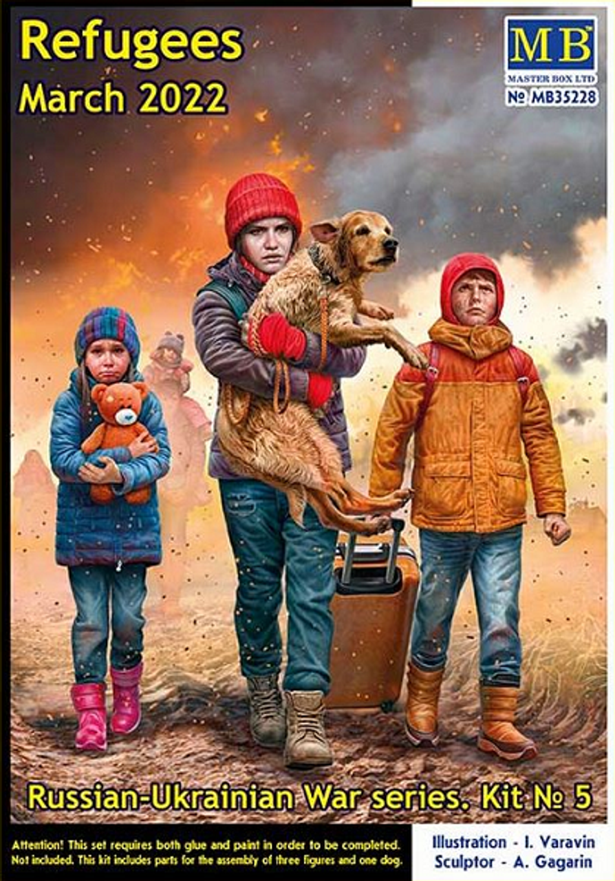 Master Box Ltd 1/35 Russian-Ukrainian War Series Kit No 5 Refugees March 2022  (MB35228)