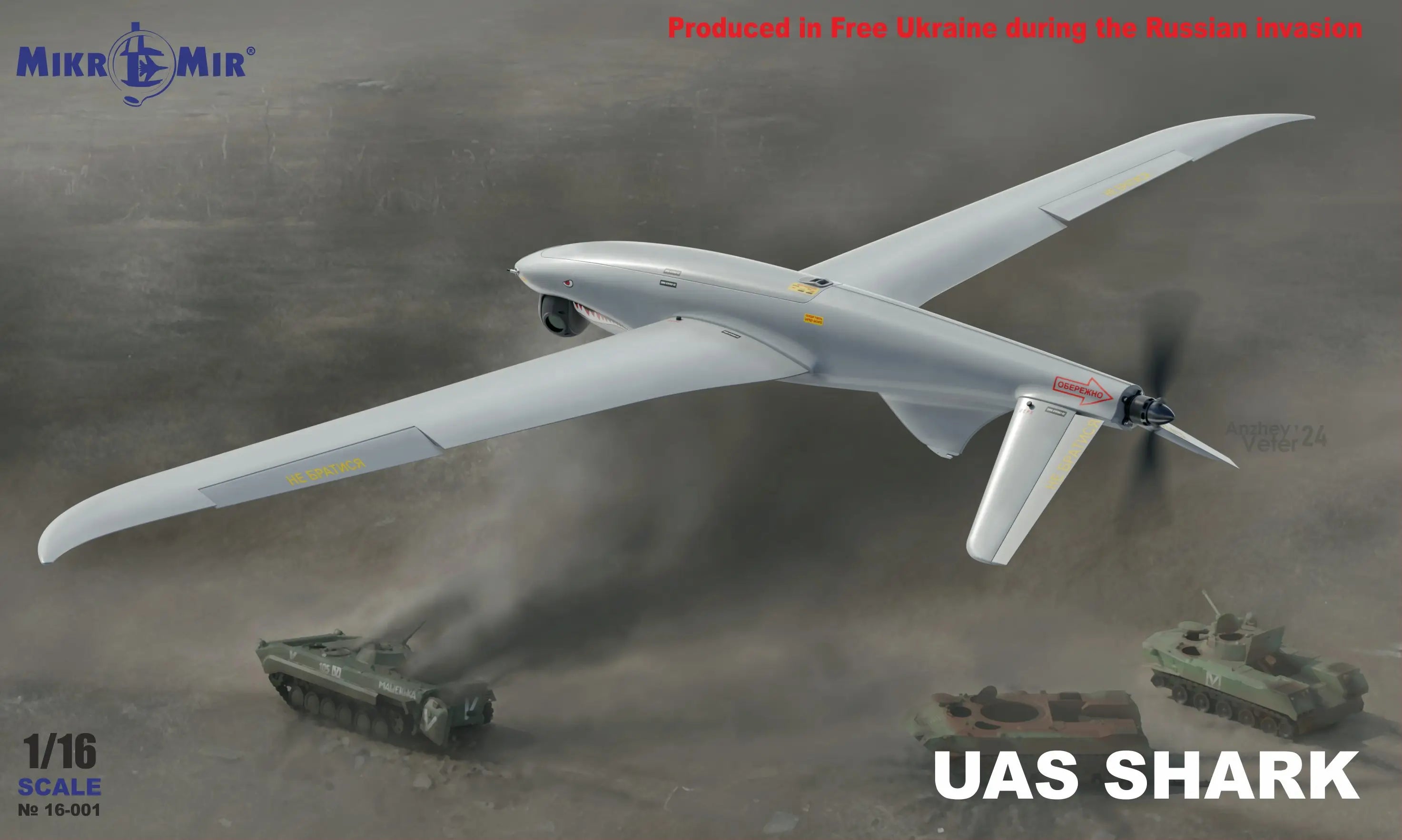 MikroMir 1/16 UAS Shark Unmanned Aerial System (16-001)