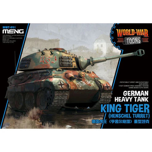 Meng World War Toons King Tiger (Henschel Turret) German Heavy Tank (WWT-021)