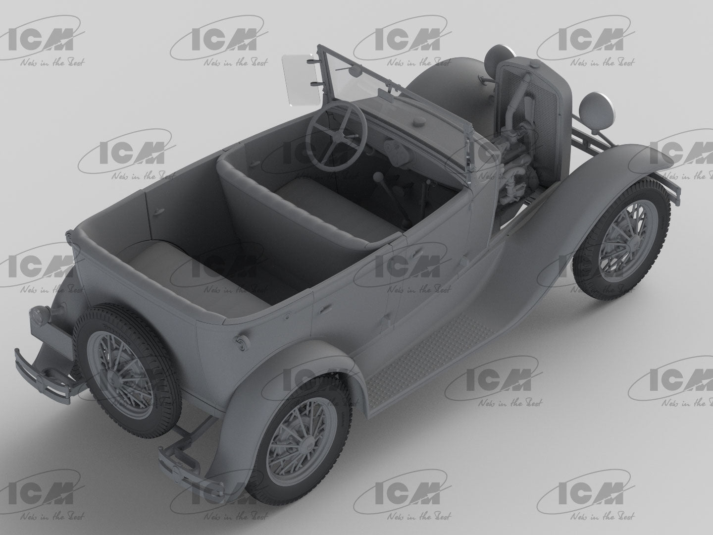 ICM 1/24 Model A Standard Phaeton Soft Top (1930s) American Passenger Car (24050)