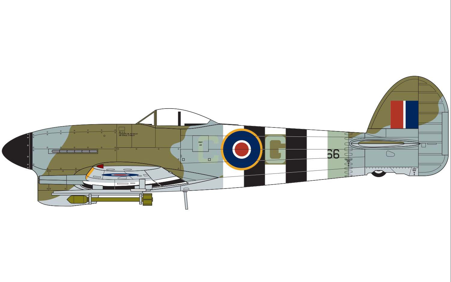Airfix 1/72 Hawker Typhoon Mk.IB (A02041A)
