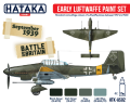 Hataka Red Line Acrylic Paint Set of 4 Early Luftwaffe (HTK-AS02)