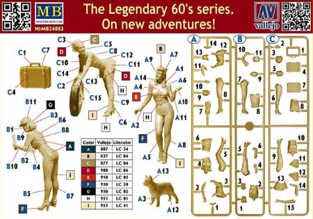 Master Box Ltd 1/24 On new adventures! (The Legendary 60's series) (MB24082)