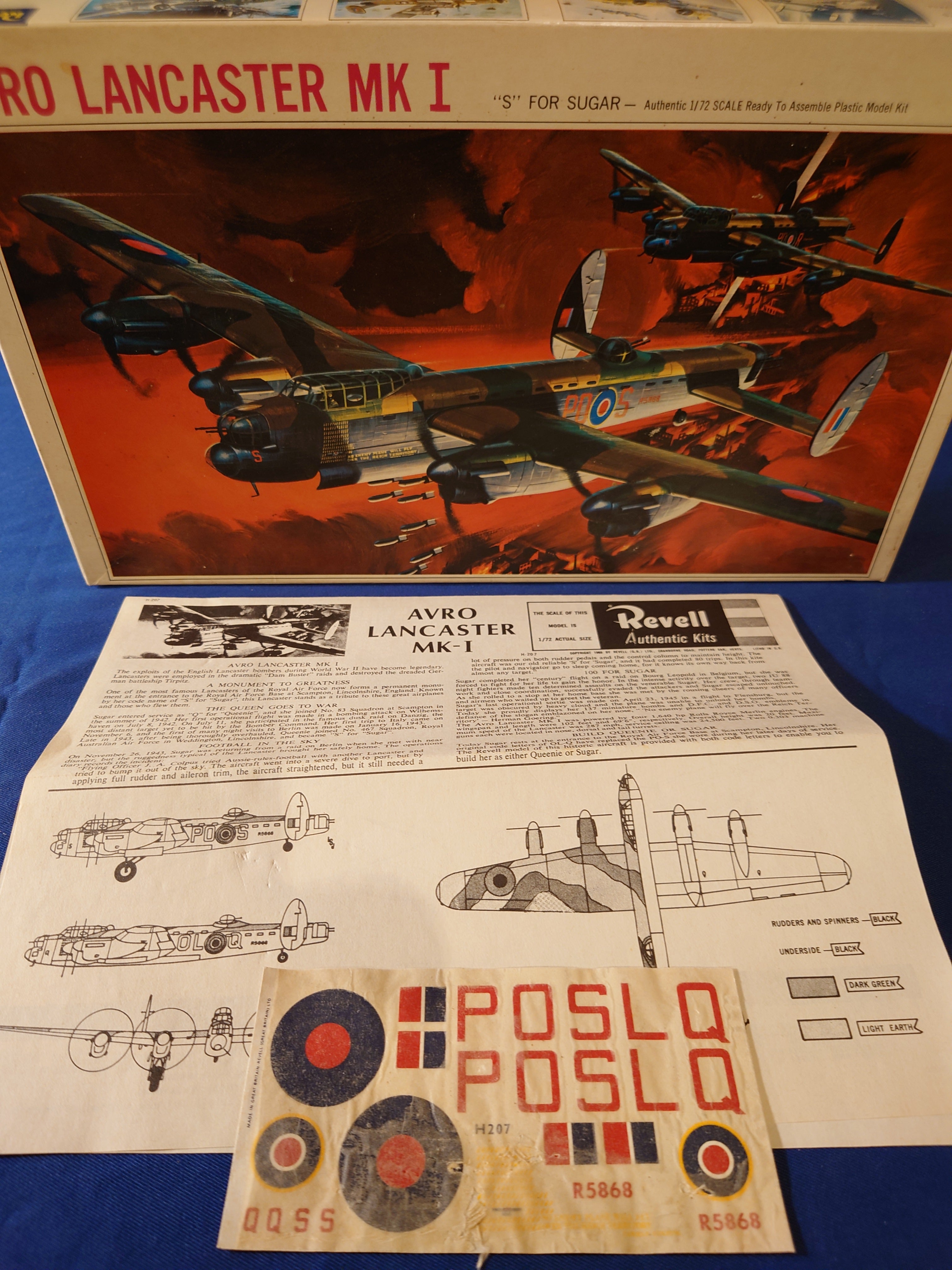Revell 1/72 Avro Lancaster Mk I "S" for Sugar (H-207)