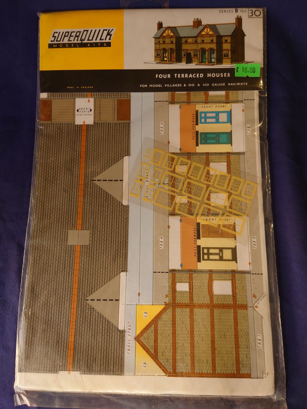 SuperQuick OO HO Series B Four Terraced Houses (30)