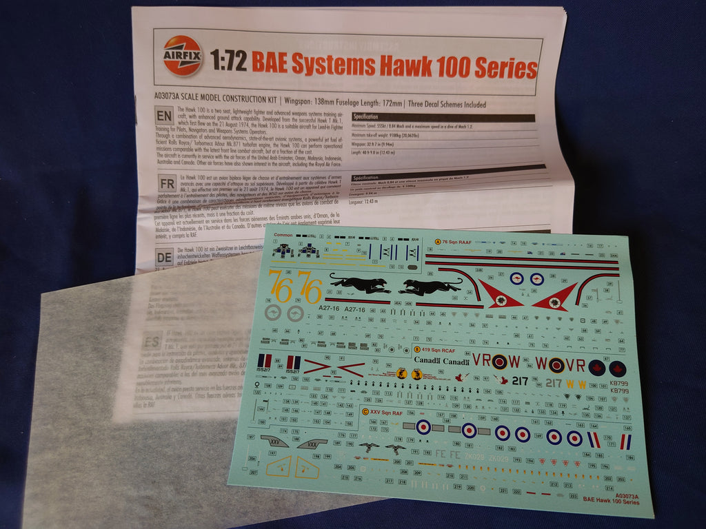 Airfix 1/72 BAE Systems Hawk 100 Series (A03073A)
