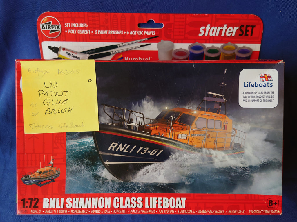 Airfix 1/72  Starter set RNLI Shannon Class Lifeboat (No paints) (A55015)