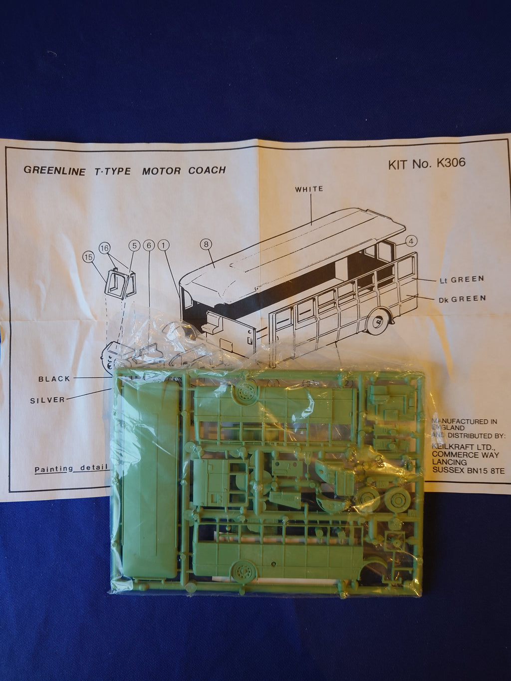 Keil Kraft Green 1/72 Line 'T' Type Motor Coach (K306)
