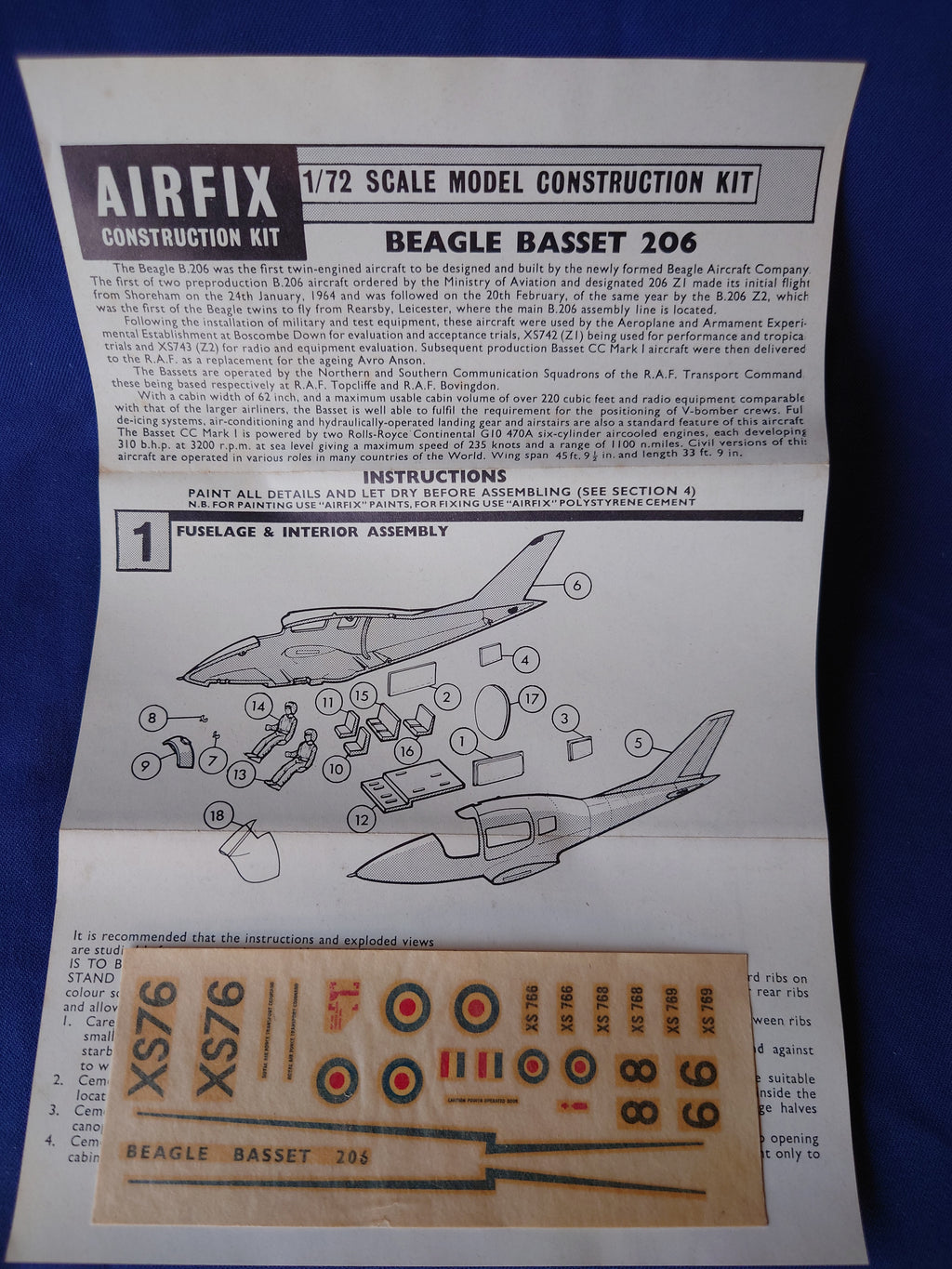 Airfix 1/72 Beagle Basset 206 (Series 2 1968) (255)